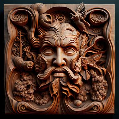 3D model RELIEFCARVED WOODEN (STL)